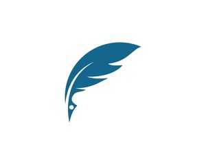 Feather  Logo template