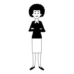 Executive businesswoman cartoon vector illustration graphic design