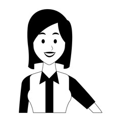 Executive businesswoman cartoon vector illustration graphic design
