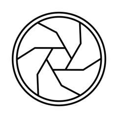 Photography Camera shutter objective aperture icon