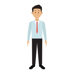 Executive businessman cartoon vector illustration graphic design