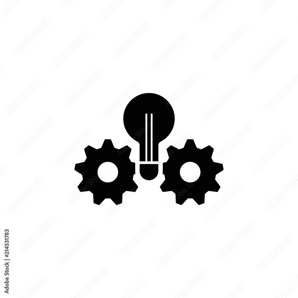 Poster idea of management icon. element of concentration icon for mobile concept and web apps. detailed ide