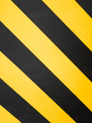 Danger zone. Yellow and Black Warning sign. Pattern, Slanted Splashes copy space. Danger Concept