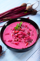 Beetroot creamy soup