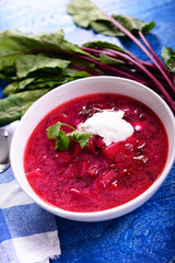 Beetroot creamy soup