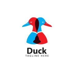 Duck Logo Vector Template Design Illustration