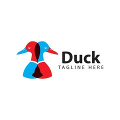 Duck Logo Vector Template Design Illustration