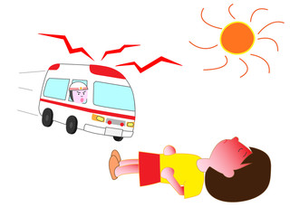 熱中症になった子供