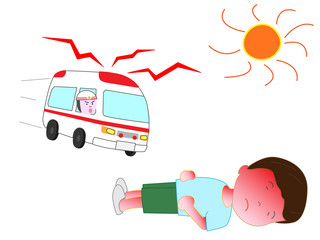 熱中症になった子供