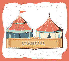 carnival circus tent icon