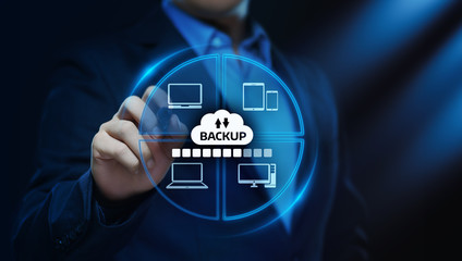 Backup Storage Data Internet Technology Business concept