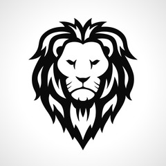 Vector lion head icon design