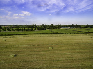 Horse farm ranch  landscape in toronto canada  