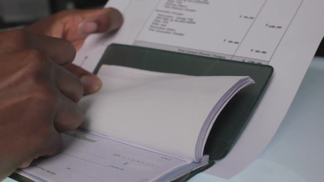 Writing Check for Bill
