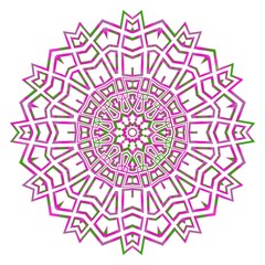 Flower mandala. Printable decorative elements. Vector illustration for design.