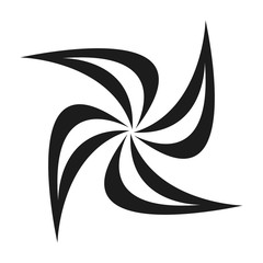 Abstract simple tribal sign. Graphic tattoo design.