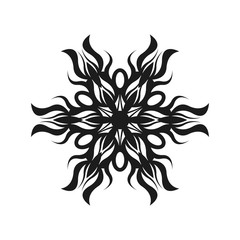 Abstract simple tribal sign. Graphic tattoo design.