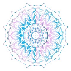 geometric pattern in floral style. Ornament. Vector illustration. For modern interior design, fashion textile print, wallpaper.