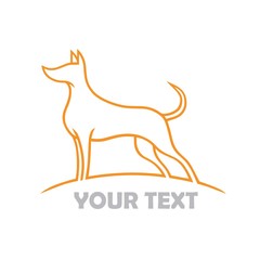 Dog Logo Template Vector Illustration