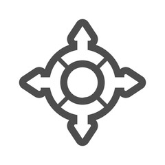 Arrow logo.  Archer icon. Up symbol. Vector eps 08.