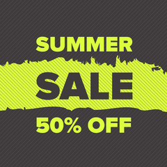 Summer sale banner