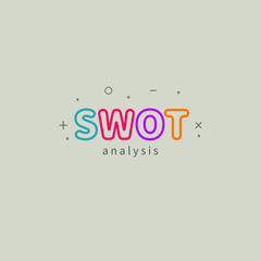 Swot analysis, color word swot