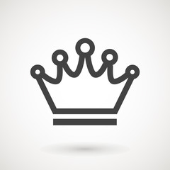 Crown Icon in trendy flat style isolated on grey background. Crown symbol for your web site design, logo, app, UI. Vector illustration, EPS10