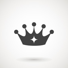 Crown Icon in trendy flat style isolated on grey background. Crown symbol for your web site design, logo, app, UI. Vector illustration, EPS10