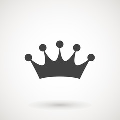 Crown Icon in trendy flat style isolated on grey background. Crown symbol for your web site design, logo, app, UI. Vector illustration, EPS10