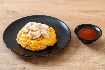 omelet with crab meat