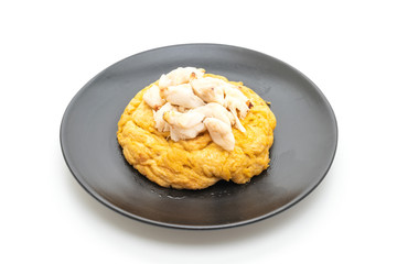 omelet with crab meat