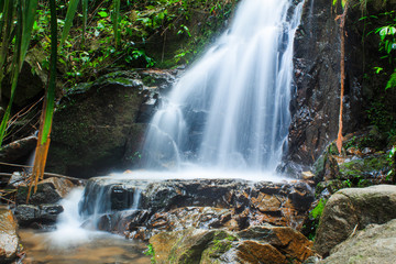 Ton Sai waterfall,in the forest ,Island Phuket , Thailand