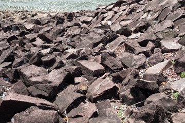 Sandstone siltstone for Riprap of dam construction