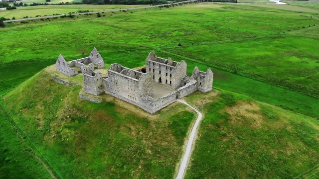 Flight over the Ruthven Barracks in Kingussie Scotland - Cairngorms National Park