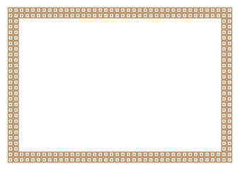 Gold Frame & Border Math Style