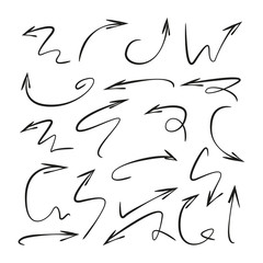 hand drawn and doodle arrows