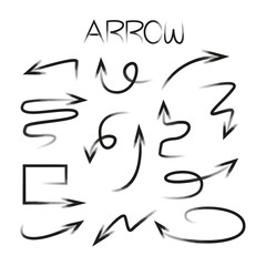 doodle and grunge arrows