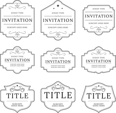 Badges And Vintage Frames