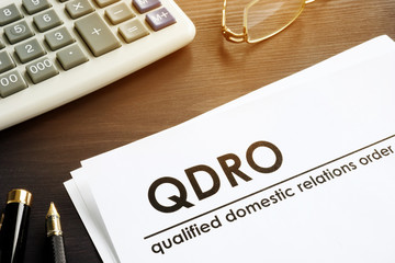 Documents about qualified domestic relations order QDRO.