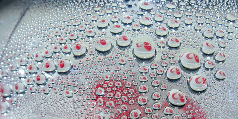  closeup of Bottle bubbles