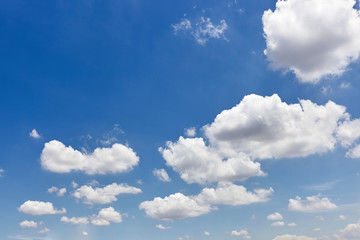 Naklejka na ściany i meble Blue sky with white cloud on sunny day