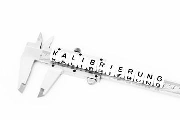 Kalibrierung mit einem Messschieber