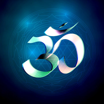 Om is the symbol of Hinduism for the banner.