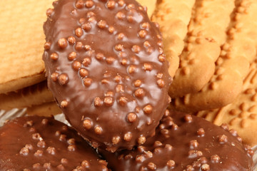 Cookies and chocolate candies with Rice Krispies Cereal