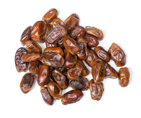 Heap of dried pitted dates