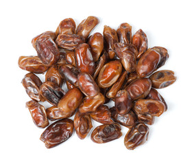Heap of dried pitted dates