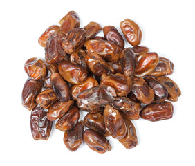 Heap of dried pitted dates
