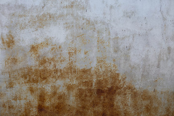 badly painted metal door