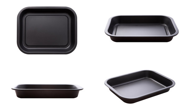 Empty Baking Tray Isolated.