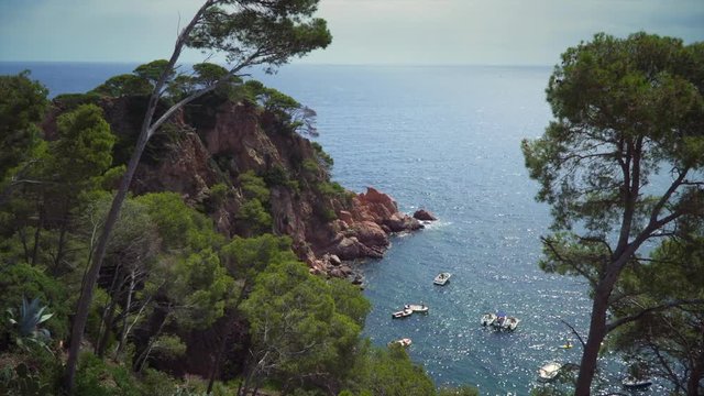 Coast landscape of Cap Roig in Costa Brava, Spain.